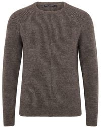 Paul James Knitwear - Sheepsoft British Wool Byroon Fisherman Rib Knit Jumper - Lyst