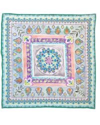Maraethra - Gentle Breeze Silk Square Scarf - Lyst