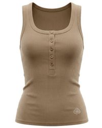 Be Athletica - Essential Everyday Henley Tank Top - Lyst