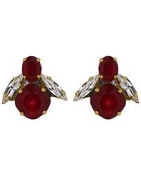 Vickisarge - Yuletide Baby Bee Earrings - Lyst