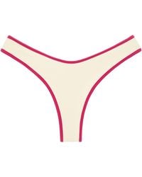 Montce - Neutrals Cream Raspberry Binded Lulu Bikini Bottom - Lyst