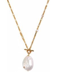 Angel Barocco - Chunky Vintage Baroque Pearl Chain Necklace - Lyst
