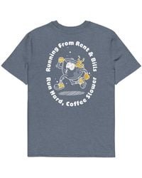 Anchor and Crew - Heather Gustatory Coffee Over Bills Organic Cotton Embroidered T-Shirt - Lyst