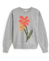 Thinking Mu - Jodie Poppy Embroidered Sweatshirt - Lyst