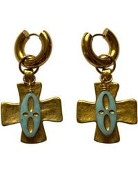 Sccollection - Marlowe Chunky Cross Earrings - Lyst