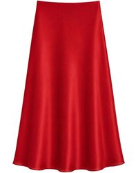 Nocturne - Pleated Midi Skirt - Lyst