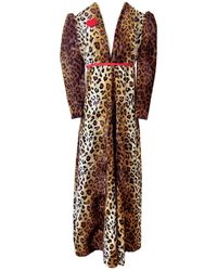 Couture to Your Door - Leopard Print Boho Maxi Dress - Lyst