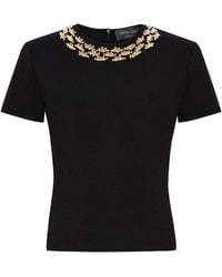 Exquise - Regular Stone Embroidered Abril T-Shirt - Lyst