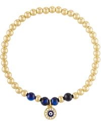 Olivia Le - Beaded Evil Eye Bracelet - Lyst