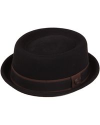 Dasmarca Hats - Leo Felt Skimpy Brim Short Brim Rude Boy Mod Style Porkpie Hat - Lyst