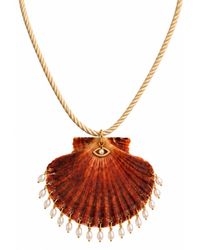 Lalinde - Neutrals Lady Shell Necklace - Lyst