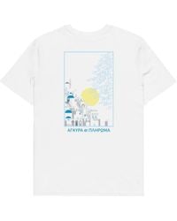 Anchor and Crew - Santorini Landmark Organic Cotton T-Shirt - Lyst