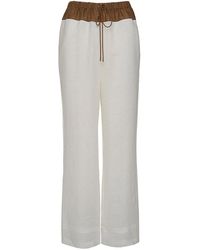 The Summer Edit - Tia Luxe Linen Trouser - Lyst