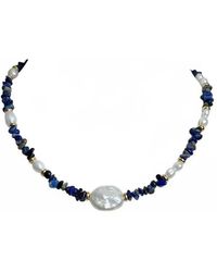 Angel Barocco - Lapis Lazuli Baroque Pearl Necklace - Lyst