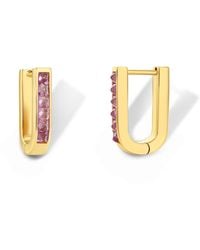 Jewelbird - Sapphire U-Shaped Earrings - Lyst