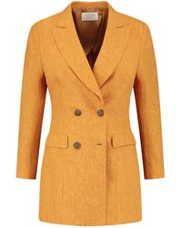 Vulto - Linen Double-Breasted Jacket - Lyst