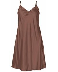 Saint Grace - The Best Curve Bias Cut Bamboo Blend Slip Dress - Lyst