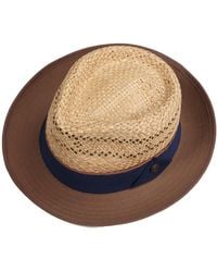 Dasmarca Hats - Dasmarca Ronan Straw Wide Brim Fedora Summer Straw Sun Hat - Lyst