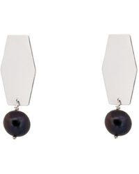 Silver Moon - Sterling & Pearl Earrings – Infinity - Lyst