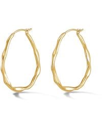 Dower & Hall - Large Oval Waterfall Hoops - Lyst