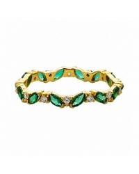 Belinda Jewelz - Emerald Marquise Birthstone Infinity Ring - Lyst