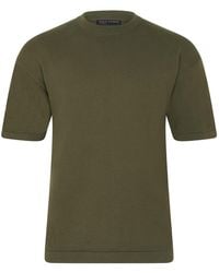 Paul James Knitwear - Lightweight Cotton Ewan Oversized Knitted T-Shirt - Lyst