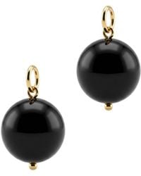 Jaredjamin - Smooth Onyx Ball Earring Charms - Lyst