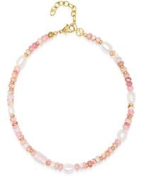 Nialaya - Rose Pearl Choker - Lyst
