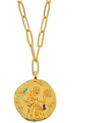 Aurozia - Constellations Virgo Double-Sided Coin Necklace - Lyst