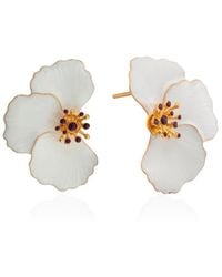 Milou Jewelry - Poppy Flower Earrings - Lyst