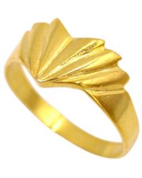 1610Istanbul - Old City Texture Ring - Lyst