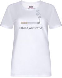 Marusiya London - Rhinestone Cigarette T-Shirt - Lyst