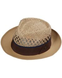 Dasmarca Hats - Dasmarca Ronan Straw Wide Brim Fedora Summer Straw Sun Hat - Lyst