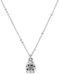 Lee Renee - Ladybird Necklace (wings Closed) – Rose Gold - Lyst