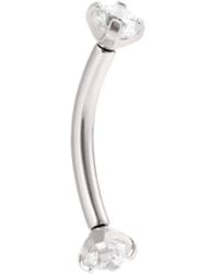 Vanhi - Crystal Titanium Rook Barbell - Lyst