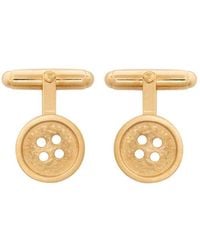 Edge Only - Button Cufflinks 18Ct Vermeil - Lyst