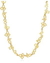 Myrto Katramadou Jewellery - Harmony Script Matte Necklace - Lyst