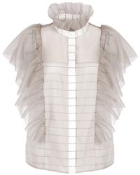 Helene Galwas - Georgie Blouse - Lyst