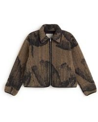 Thinking Mu - Kendra Lotus Shearling Jacket - Lyst