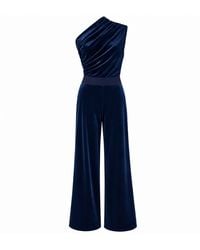 Me & Thee - One Good Turn Velvet Jumpsuit - Lyst