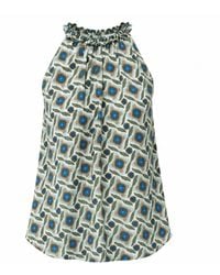Exquise - Grant Halter Neck Sleeveless Blouse - Lyst