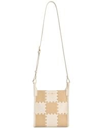 Orange Cube - Small Square Stitch Tote Bag - Lyst