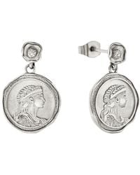 Bermuda Watch Company - Maivelle Athena Coin Drop Earrings - Lyst