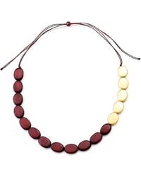 LIKHÂ - Guija Statement Necklace, Wine - Lyst