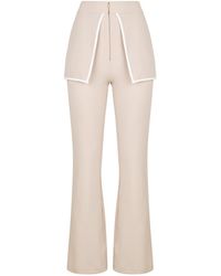Boutique Kaotique - Neutrals Skort Flared Trousers - Lyst