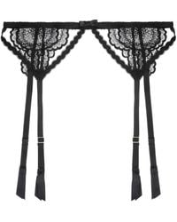 Journelle - Natalia Suspender Belt Noir - Lyst