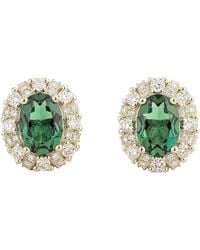 Juvetti - Viva Earrings Emerald & Diamond - Lyst