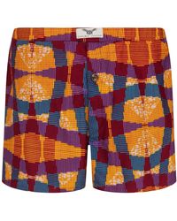 Ohema Ohene - African Print Cotton Boxer Shorts – Kente Print - Lyst