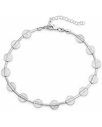 The Pheia - Textured Disc Anklet - Lyst