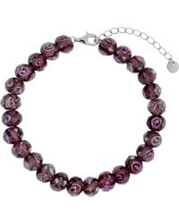 Gold Trip - Autumn Rose Glass Beaded Bracelet - Lyst